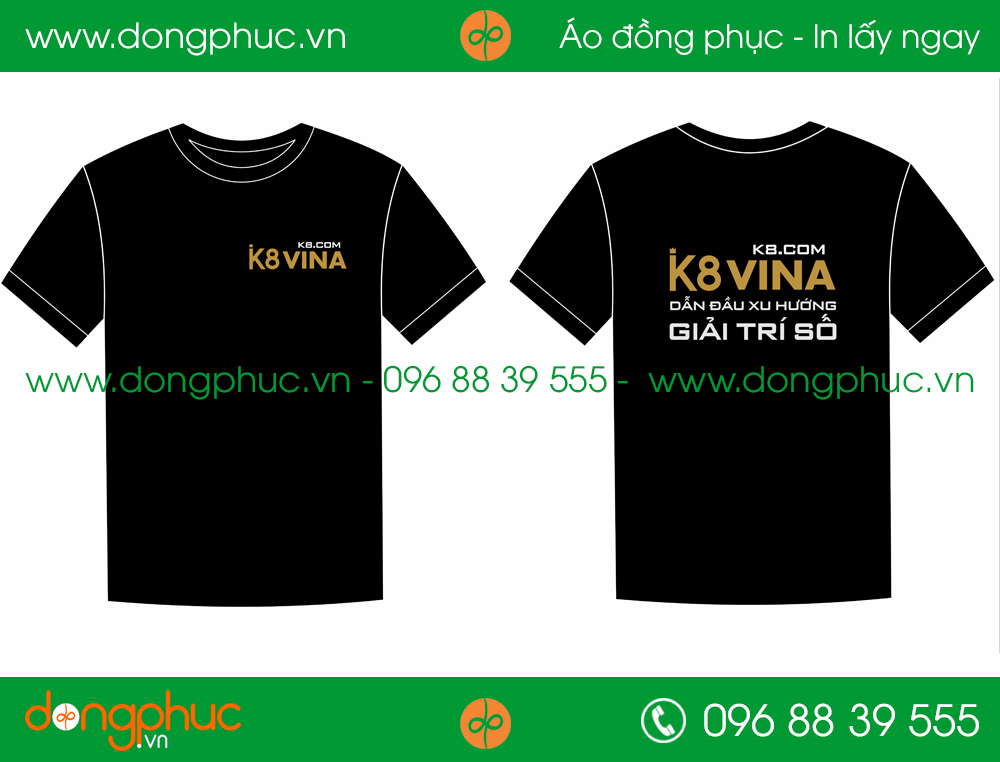 Áo phông đồng phục cty K8 vina